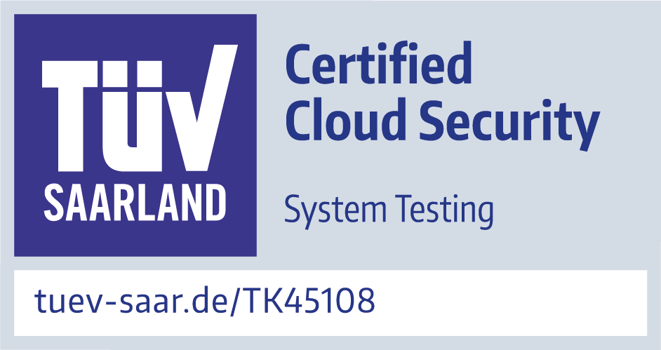 TÜV Badge Certified Cloud Security 2024